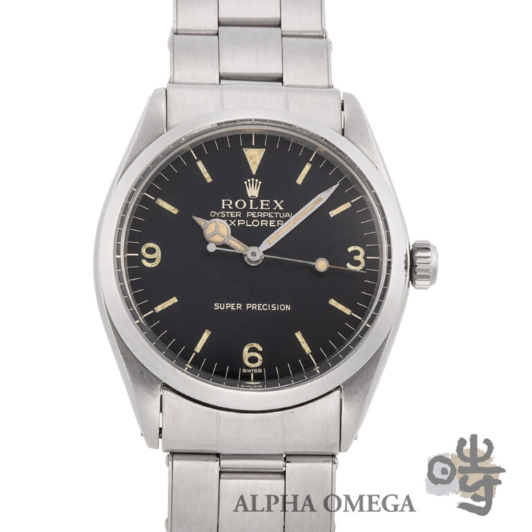 ロレックス エクスプローラー 34mm スーパープレシジョン ラッカー系ミラーダイアル Ref.5500 1963年 980番 トリチウム ヴィンテージ メンズ 腕時計