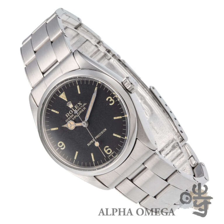 ロレックス エクスプローラー 34mm スーパープレシジョン ラッカー系ミラーダイアル Ref.5500 1963年 980番 トリチウム ヴィンテージ メンズ 腕時計