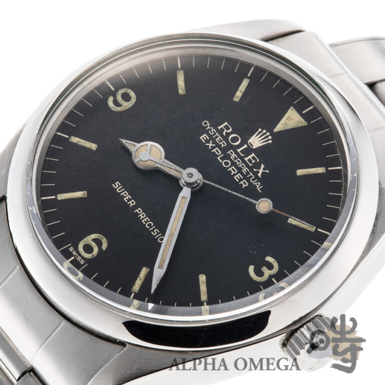 ロレックス エクスプローラー 34mm スーパープレシジョン ラッカー系ミラーダイアル Ref.5500 1963年 980番 トリチウム ヴィンテージ メンズ 腕時計