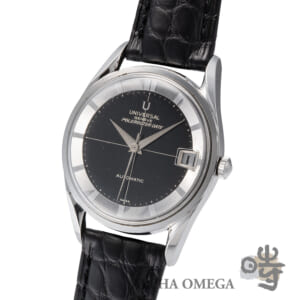 ユニバーサルジュネーブ ポールルーター デイト セカンドモデル タキシード Ref.204610-2 スチール(SS) 1960年代 ヴィンテージ メンズ 腕時計