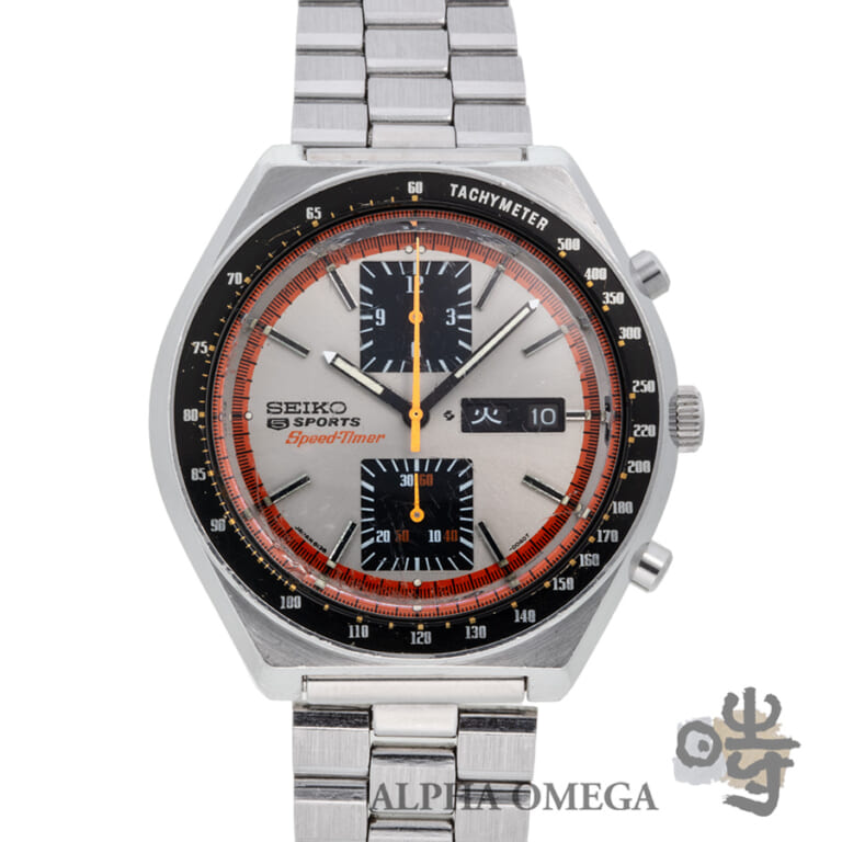 セイコー 5スポーツ スピードタイマー 角目クロノグラフ Ref.6138-0030 スチール(SS) ヴィンテージマルマンブレスレット 1973年07月 ヴィンテージ メンズ 腕時計