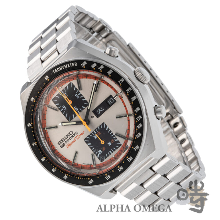 セイコー 5スポーツ スピードタイマー 角目クロノグラフ Ref.6138-0030 スチール(SS) ヴィンテージマルマンブレスレット 1973年07月 ヴィンテージ メンズ 腕時計