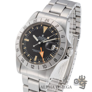 ロレックス エクスプローラーII マーク2文字盤/ベゼル 保証書付き Ref.1655 スチール(SS) 1972/1973年 350番 パンプキン ヴィンテージ メンズ 腕時計