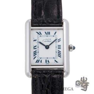 カルティエ マストタンク アルジャン ブルーローマン SM Ref.W1001543 1990年代 ヴィンテージ レディース 腕時計