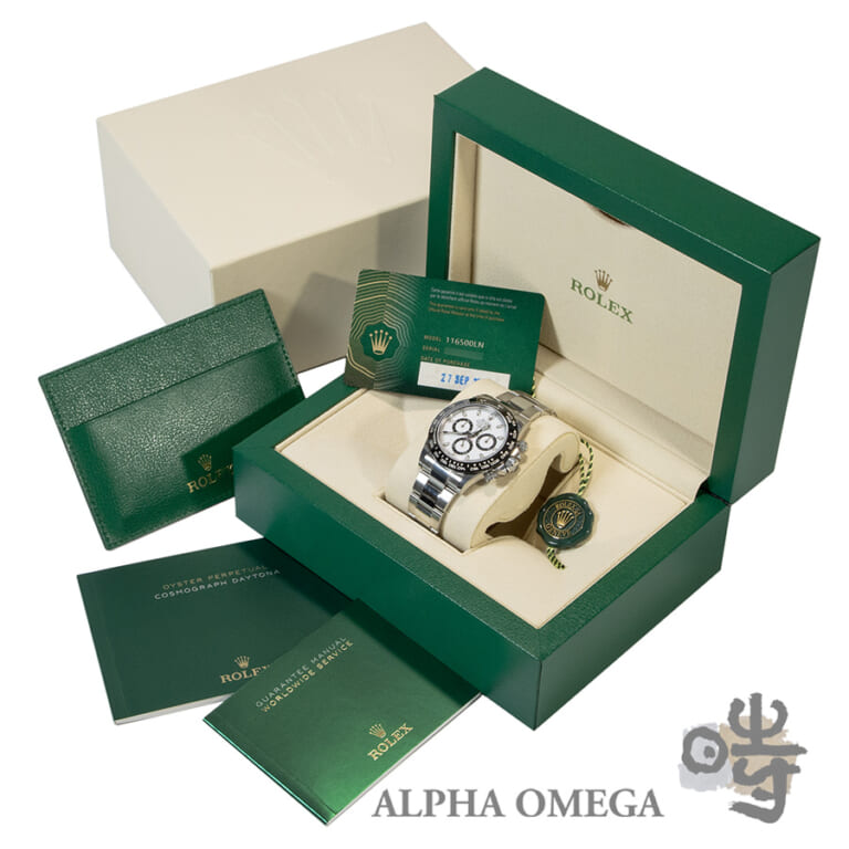 ロレックス コスモグラフ デイトナ ホワイト/白文字盤 Ref.116500LN セラミックベゼル 2022年09月 最終モデル/シール付き メンズ 腕時計