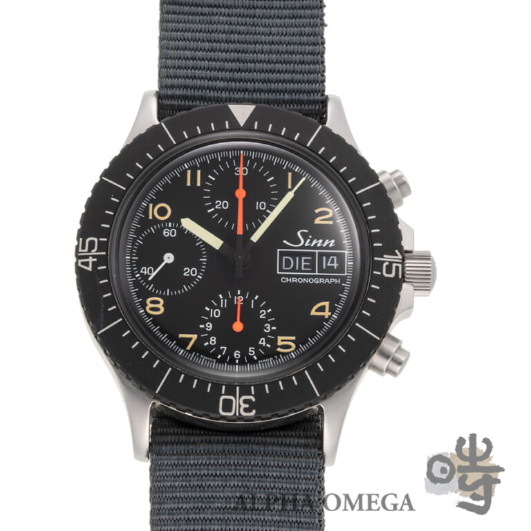 ジン ミリタリークロノグラフ Ref.256P スチール(SS) パイロットクロノグラフ 2002年 トリチウム メンズ 腕時計