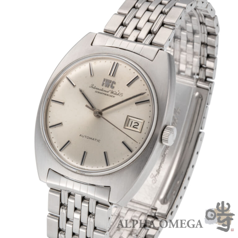 IWC インターナショナル ウォッチ カンパニー Cラインケース Ref.1828 スチール(SS) 1973年 212番 ゲイフレアーブレスレット ヴィンテージ メンズ 腕時計
