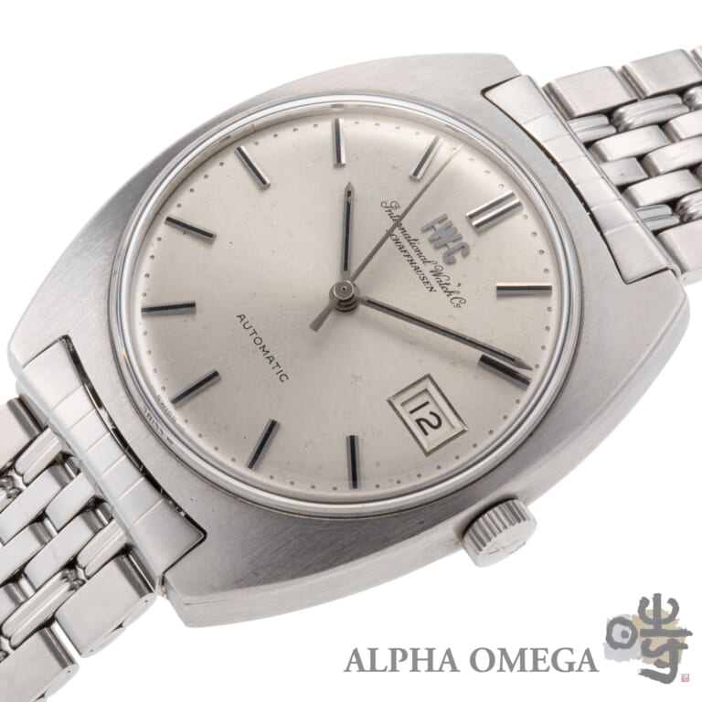IWC インターナショナル ウォッチ カンパニー Cラインケース Ref.1828 スチール(SS) 1973年 212番 ゲイフレアーブレスレット ヴィンテージ メンズ 腕時計