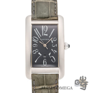 カルティエ タンク アメリカン LM グレーアラビア Ref.W2605229 ゴールド(WG) 2000年代 ヴィンテージ メンズ 腕時計