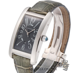 カルティエ タンク アメリカン LM グレーアラビア Ref.W2605229 ゴールド(WG) 2000年代 ヴィンテージ メンズ 腕時計