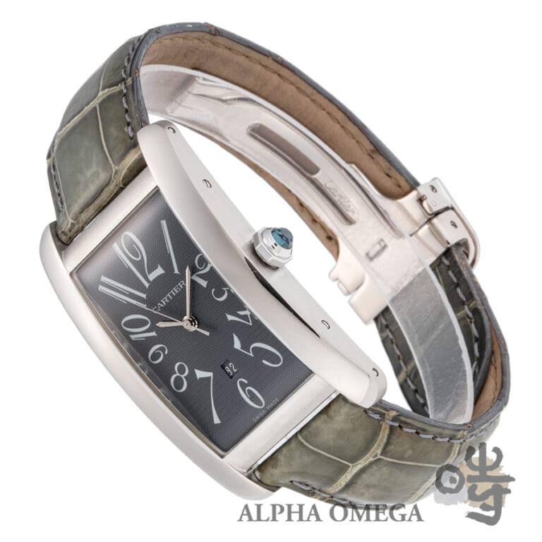 カルティエ タンク アメリカン LM グレーアラビア Ref.W2605229 ゴールド(WG) 2000年代 ヴィンテージ メンズ 腕時計