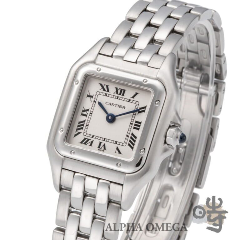 カルティエ パンテール SM Ref.W25033P5 スチール(SS) アイボリー 2000年前後 ヴィンテージ レディース 腕時計