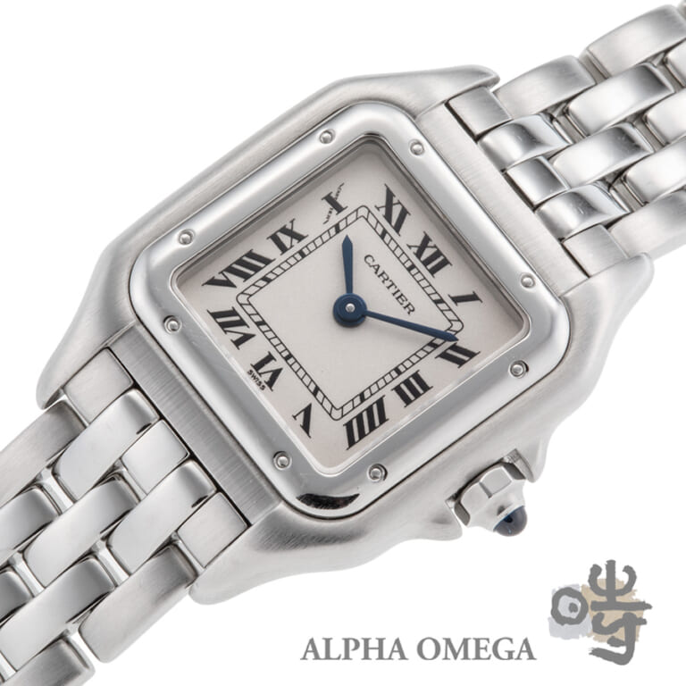 カルティエ パンテール SM Ref.W25033P5 スチール(SS) アイボリー 2000年前後 ヴィンテージ レディース 腕時計